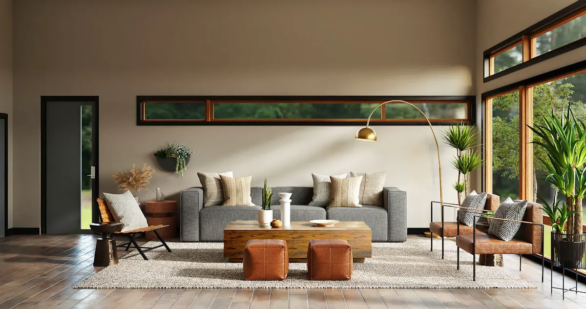 Warm, comfortable living room